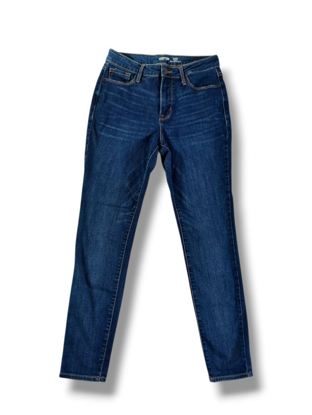 Old Navy Women's Jeans Rockstar Skinny Highrise Dark Wash Slimming Size 8 28x29